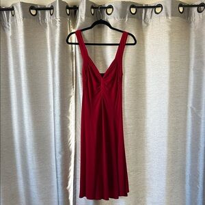 Moda International Vibrant Red Midi Dress